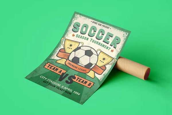 Best Soccer Flyer Templates – Sleek & Professional Designs for Indoor Soccer Promotions | High-Resolution PSD and AI File Formats